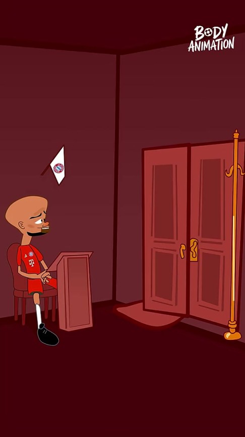 就這么短？外網(wǎng)動(dòng)畫惡搞：杰克遜去慕尼黑在孔帕尼面前轉(zhuǎn)了一圈！